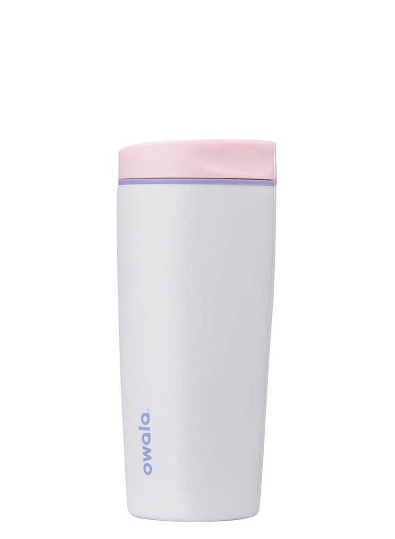 Owala SmoothSip Slider Insulated Stainless Steel Coffee Tumbler, Reusable Iced Coffee Cup, Hot Coffee Travel Mug, BPA Free 20 oz - Image 2