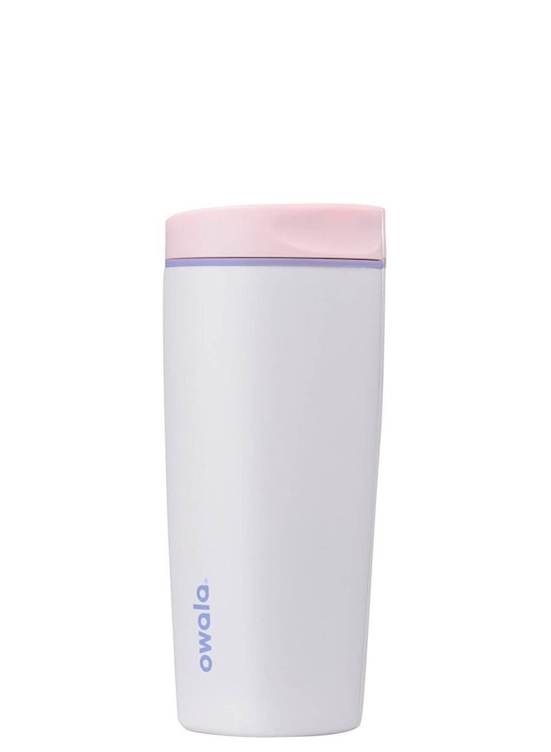 Owala SmoothSip Slider Insulated Stainless Steel Coffee Tumbler, Reusable Iced Coffee Cup, Hot Coffee Travel Mug, BPA Free 20 oz - Image 1