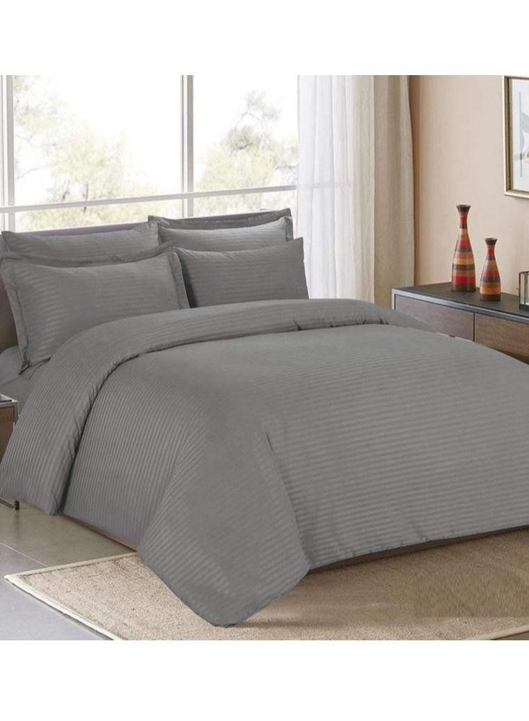 Hourse 6-Piece Striped  Hotel Comforter Set,Hotel-010A - Image 1