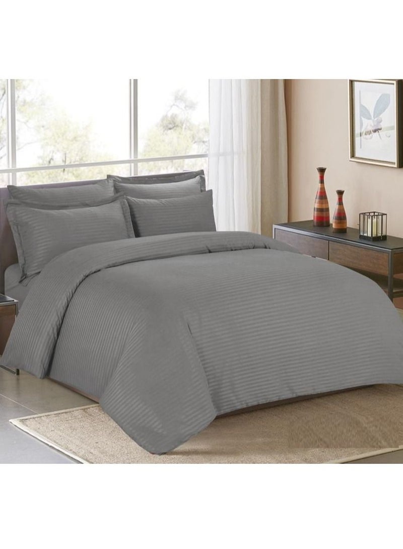 Hourse 6-Piece Striped  Hotel Comforter Set,Hotel-010A - Image 2