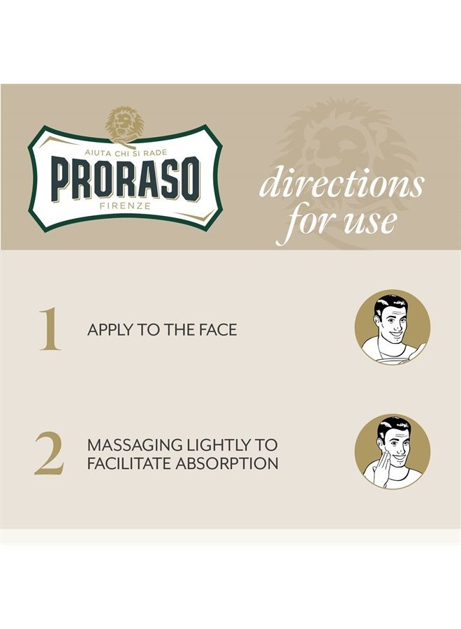 proraso بلسم ما بعد الحلاقة للرجال، مرطب للبشرة الحساسة مع الشوفان والشاي الأخضر، 3.4 أونصة سائلة (عبوة واحدة) - Image 3