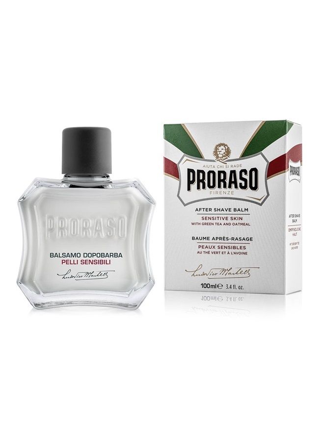 proraso بلسم ما بعد الحلاقة للرجال، مرطب للبشرة الحساسة مع الشوفان والشاي الأخضر، 3.4 أونصة سائلة (عبوة واحدة) - Image 1