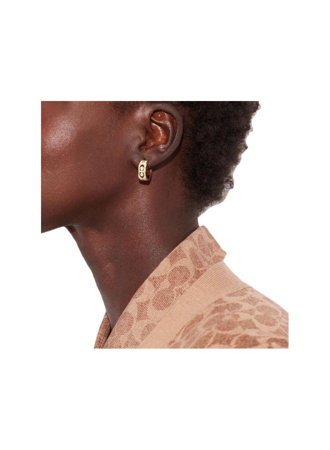 coachoutlet Women's Earrings with gift box - Image 2