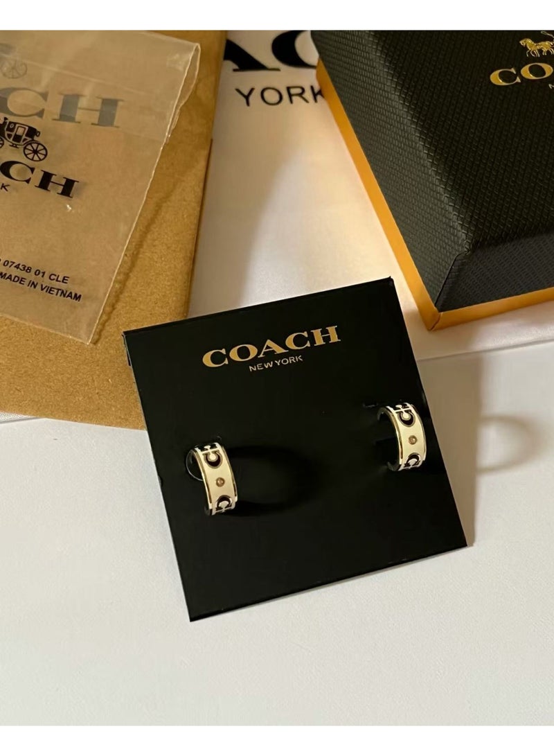 coachoutlet Women's Earrings with gift box - Image 4