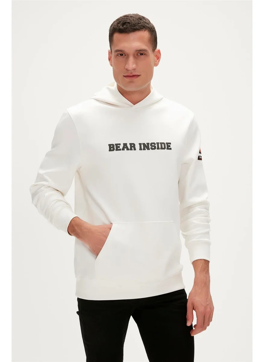 باد بير Arthur Hoodie Marshmallow White Hooded Men's Sweatshirt