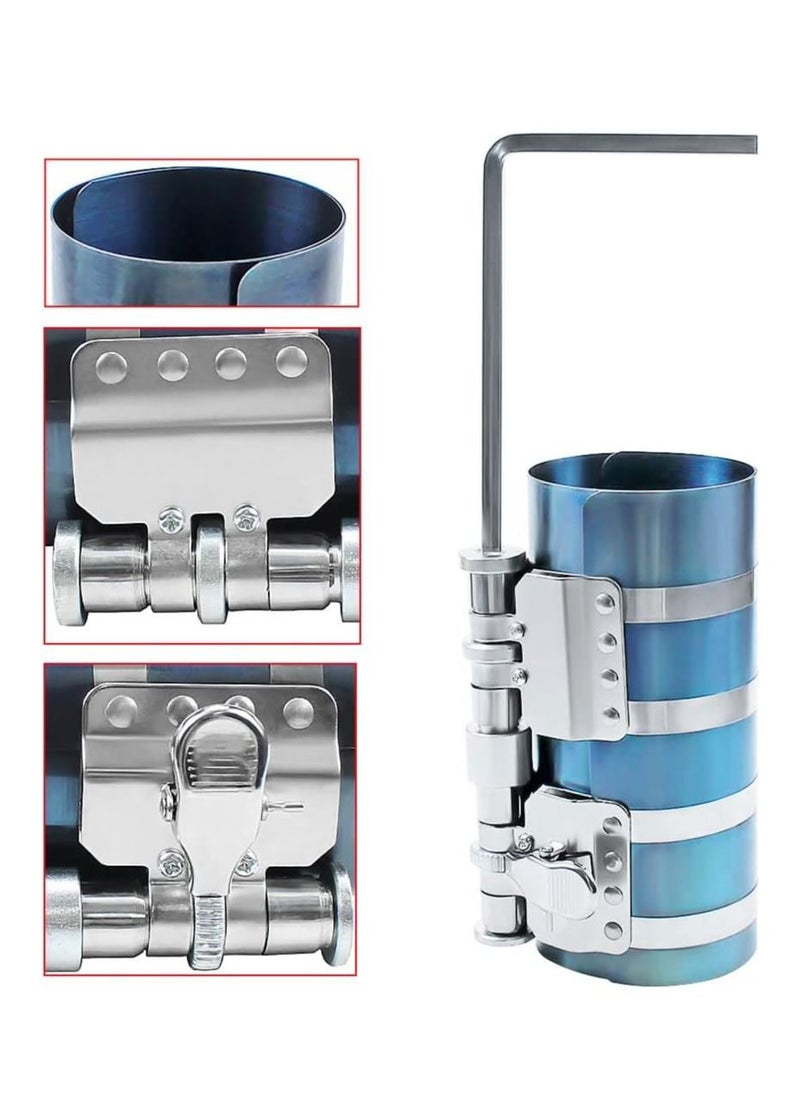 ABBASALI - Piston Ring Compressor Pistons Ratcheting Lock Release Lever Slide into Cylinder - Image 1