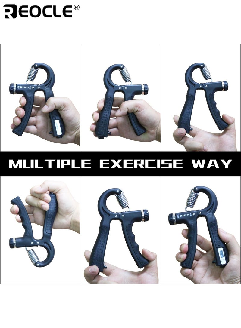 ريوكل معزز قوة قبضة يد قابل للتعديل مقاومة من ٥ إلى ٦٠ كيلوغرام نابض ثقيل الشد ممدد أصابع تصميم مريح معدات تدريب مثالي لبناء العضلات والتعافي - Image 5