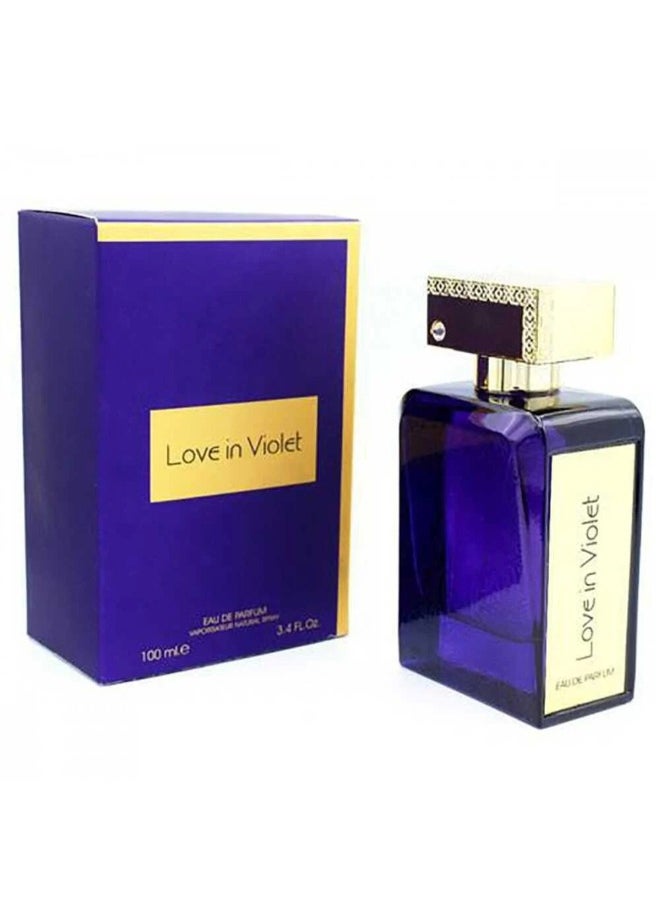 لوف ان فيوليت - مجموعة من 3 قطع من عطر لوف ان فيوليت للنساء - أو دو بارفيوم - 100 مل*3قطع - لمسة من الانتعاش والأنوثة بتركيبة فاكهية فريدة - Image 1