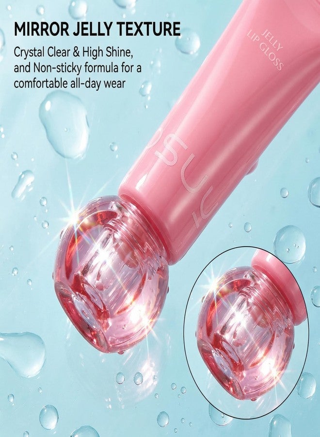 Boxveria Lip Gloss Set, 4 Pack Cute Lip Gloss for Girls, Non Sticky Hydrating Tinted Lip Gloss, Lip Oil Glossy Natural Shine, Flavored Lip Gloss Set - Image 5