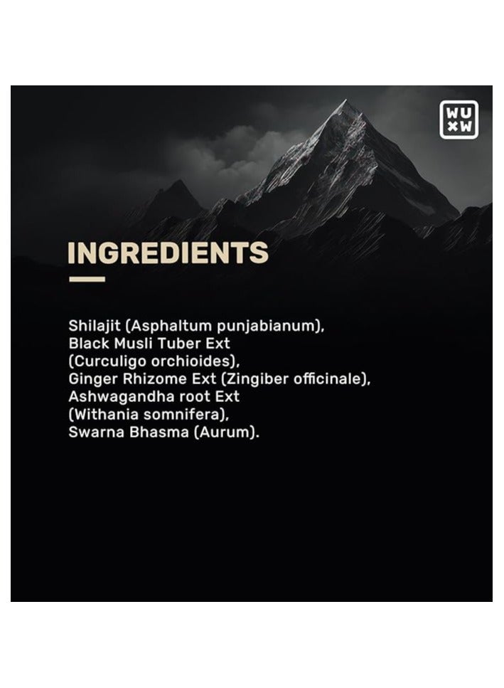 واتس أب حلوى جيلاتينية من شيلاجيت ويلنس | 200 ملجم من الراتينج مع غبار الذهب عيار 24 قيراط | عبوة من 3 قطع بدون إضافة سكر - Image 5