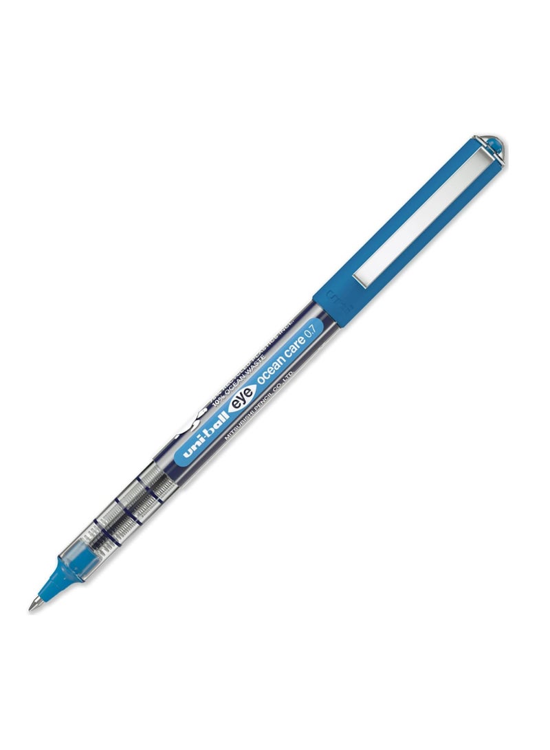Uniball 1-Piece Eye Fine Ocean Care Rollerball Pen 0.7mm Tip Blue ink - Image 1