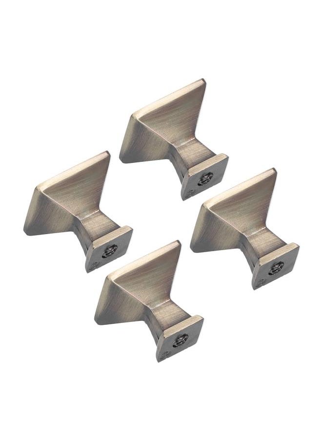 Thoraya 4PCS Vintage Knobs Punch Free Adhesive Retro Copper Cabinet Door Handle with Sticky Plate Screw for Cupboard AccessoriesShou  - Image 3