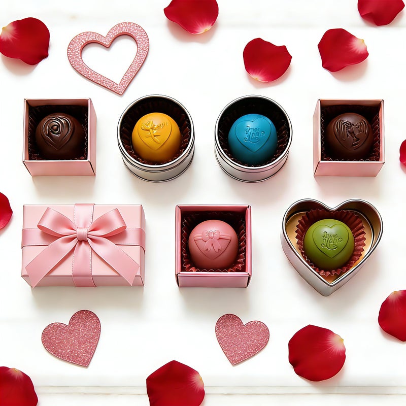 GARBODIY 2Packs Silicone Valentine Chocolate Molds 8-Cavity Heart-Shaped - Reusable Candy Mold for Truffles, Ice Cubes, Soap - Heat Resistant (-40Â°F to 446Â°F) - Image 3