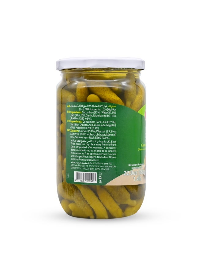 Durra pickled small cucumbers cornichons 650 g - Image 2