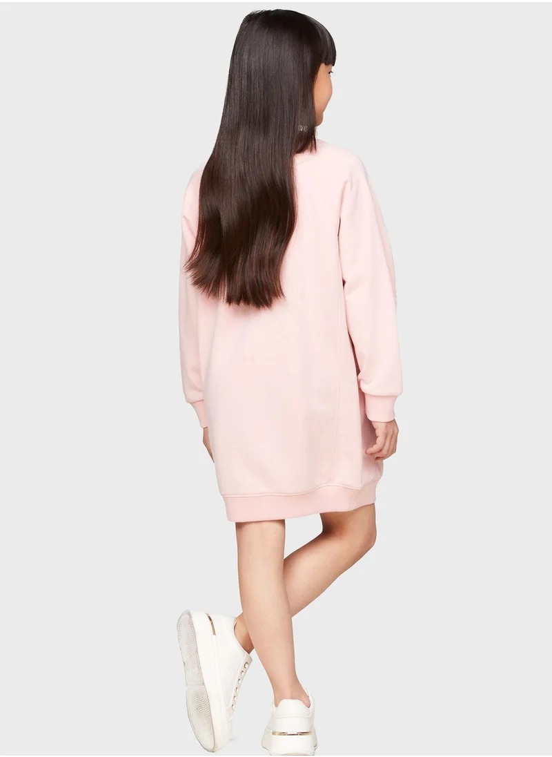 TOMMY HILFIGER Youth  Logo Sweatshirt Dress