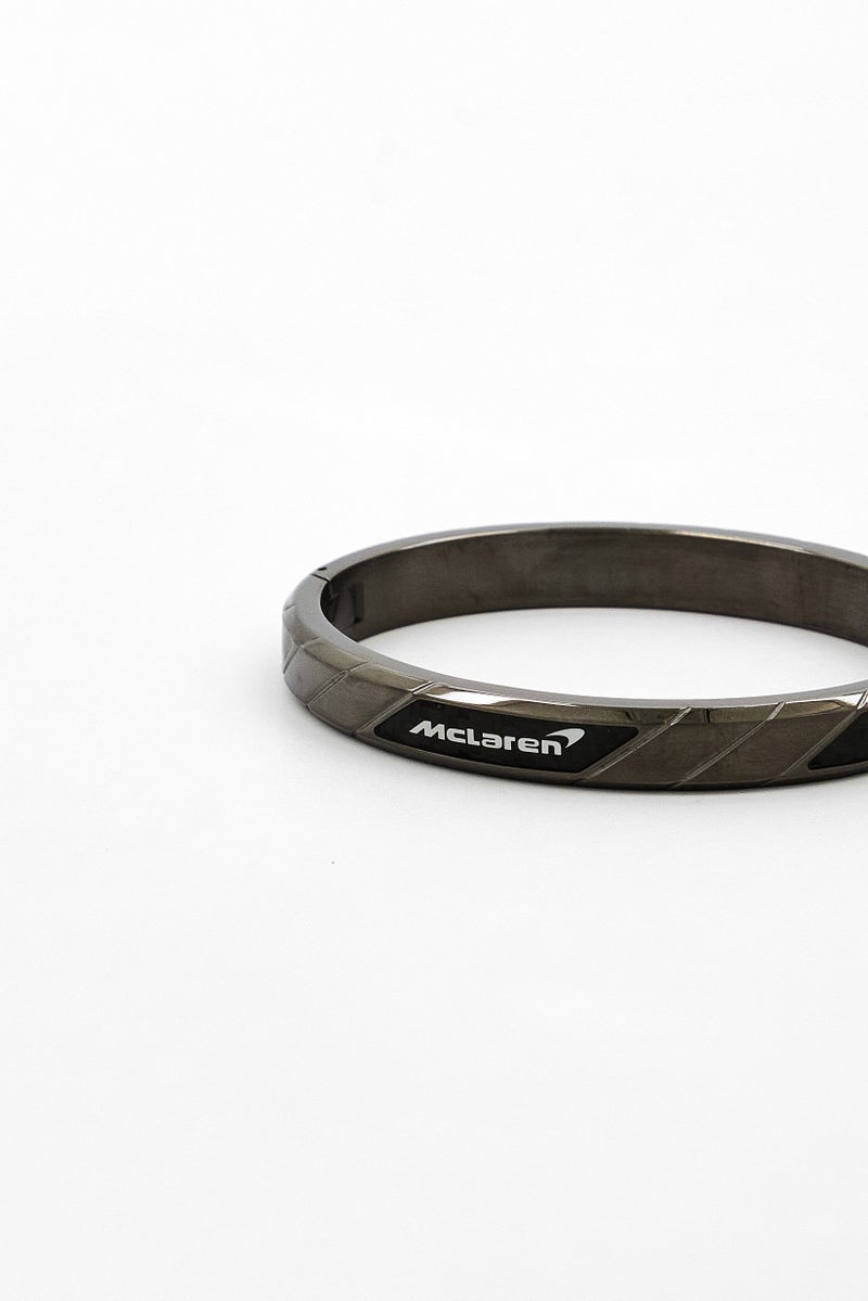 McLaren Men Apex Carbon Fiber Hinged Cuff Bracelet, Dark Grey  - Image 4