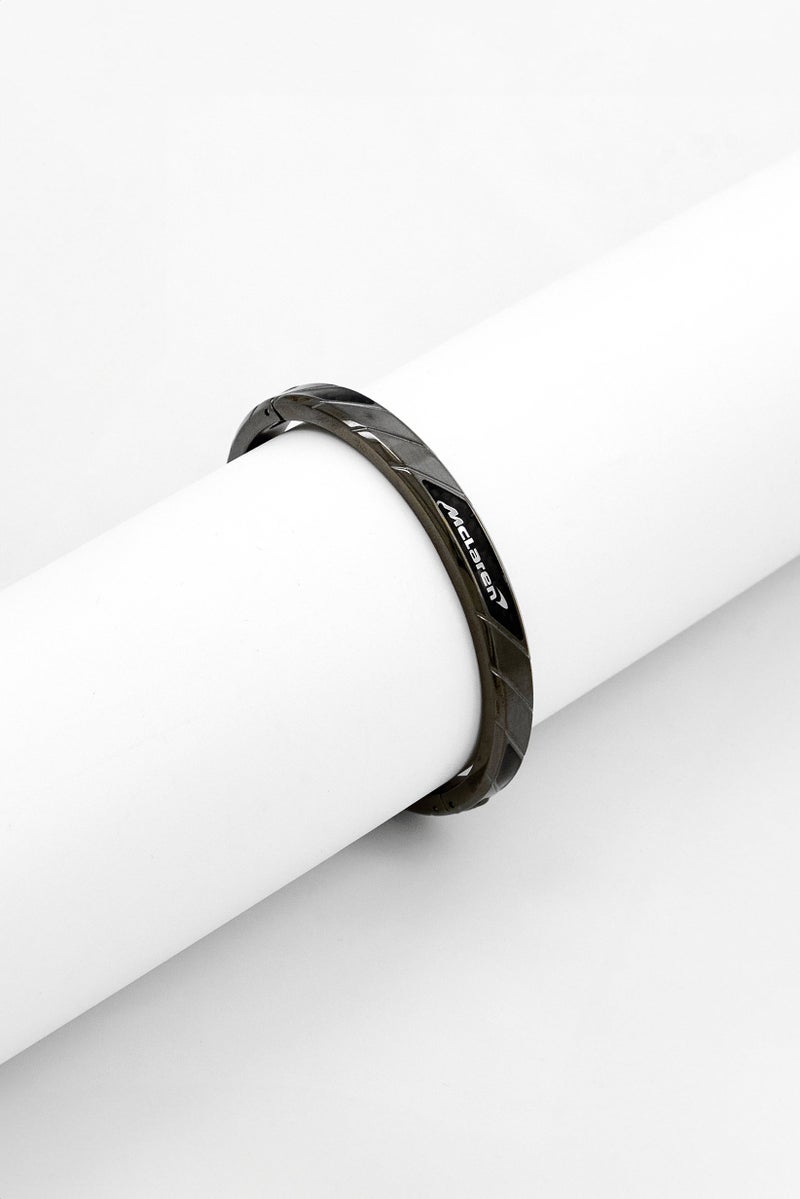 McLaren Men Apex Carbon Fiber Hinged Cuff Bracelet, Dark Grey  - Image 1