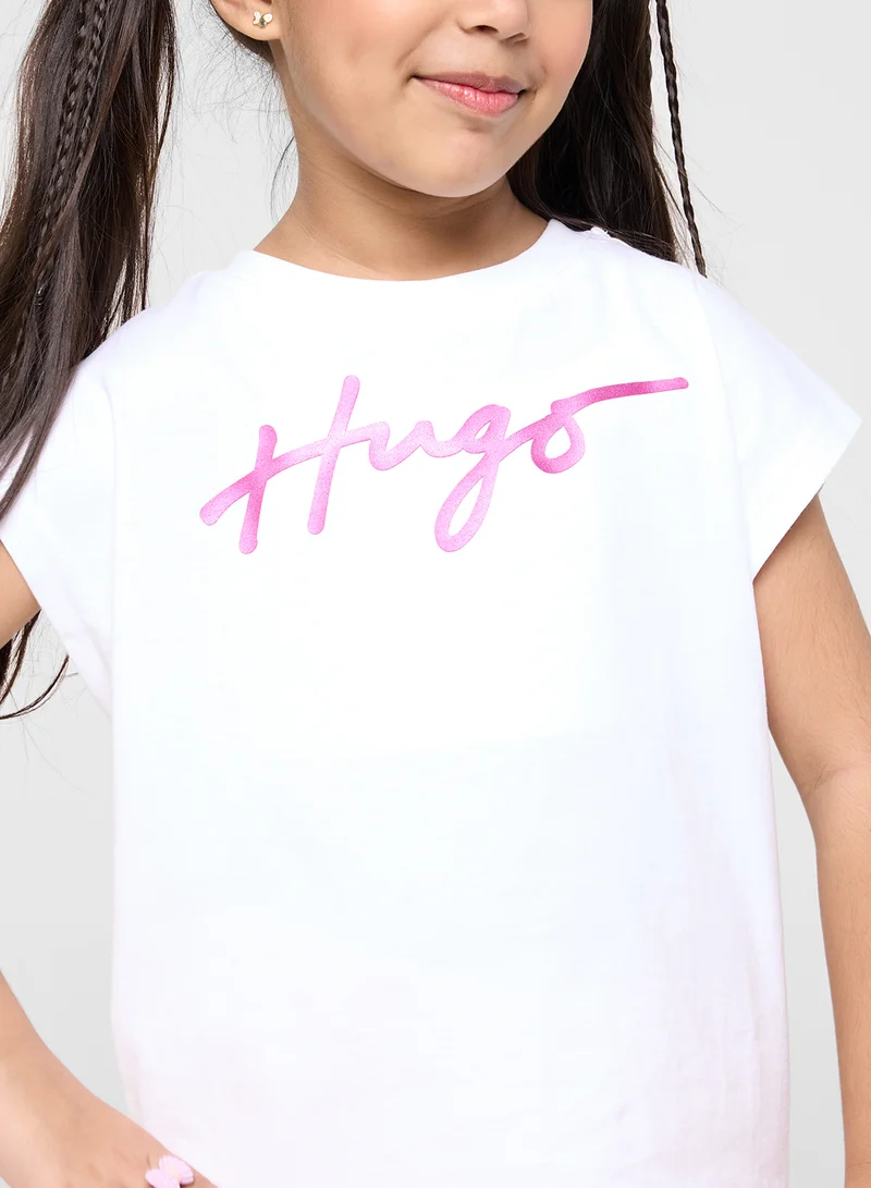 هوجو Kids Logo T-shirt