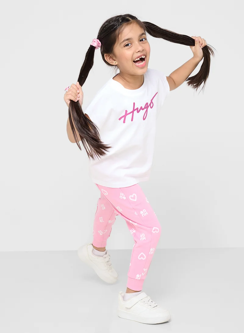 هوجو Kids Logo T-shirt
