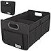 Homeve Car Trunk Organizer for SUV Small Compact Size NoSag Heavy Duty 7 Pockets Foldable Waterproof AntiSlip Storage Fit Sedan Truck Front Seat Universal Car Accessories Black 2 Compart - Image 2