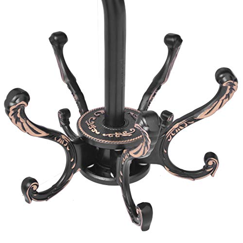 Plantex Towel Hooks for Home/Aluminium Wall Mount 360° Swivel Towel Hooks - Pack of 1 (Black & Gold) - Image 2