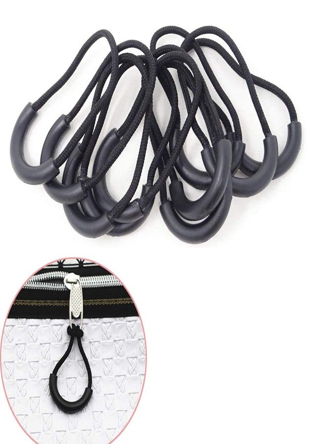 DonLeeving Luckycivia 60 PCS Heavy Duty U Shape Nylon Zipper Pulls - Zipper Tags & Extension Replacement for Cord, Backpacks, Jackets, Traveling Cases, Luggage, Purses, Handbags - Image 1