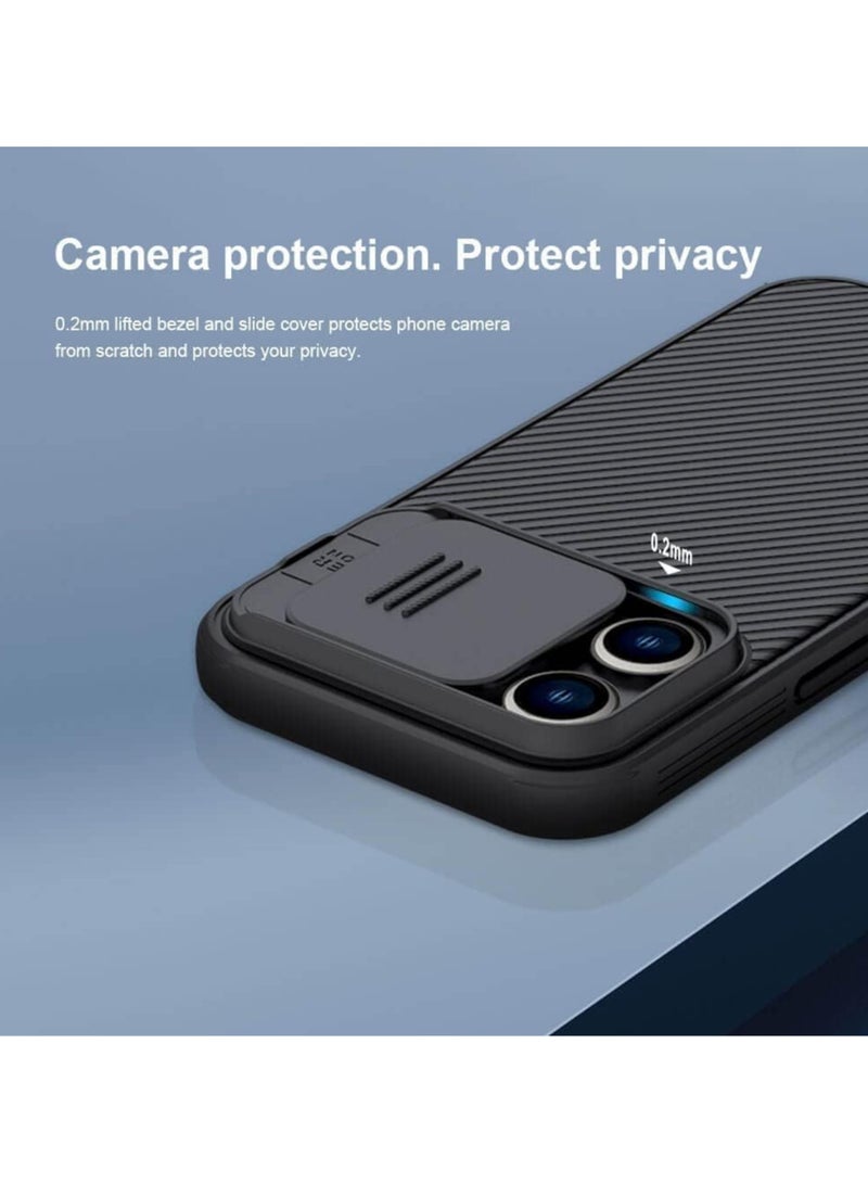 Nillkin CamShield Pro iphone 14 pro max (6.7" inch) Case Camera Protection Slide Camera Cover Slim Thin Slim Protective Case - Black