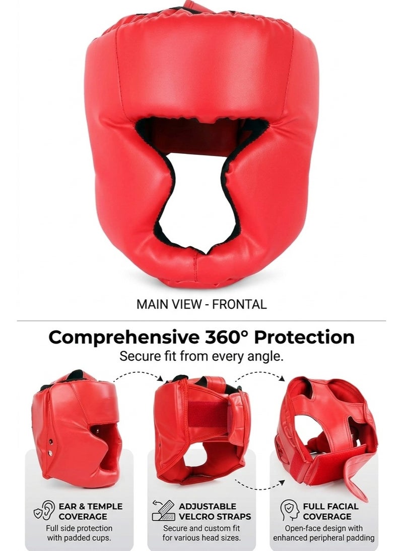 Boxing Headgear for Kids: MMA Kickboxing Headgear with Mesh, Headgear for Sparring Karate Taekwondo Martial Arts - Image 2