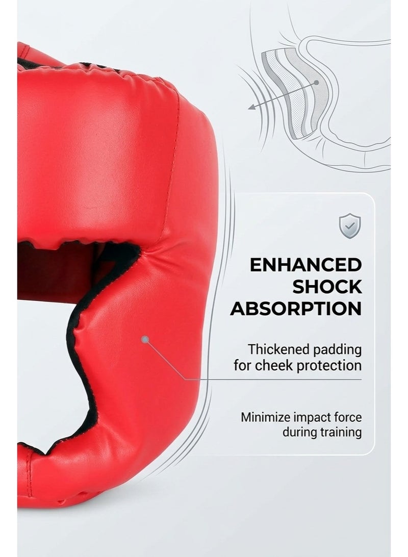 Boxing Headgear for Kids: MMA Kickboxing Headgear with Mesh, Headgear for Sparring Karate Taekwondo Martial Arts - Image 3