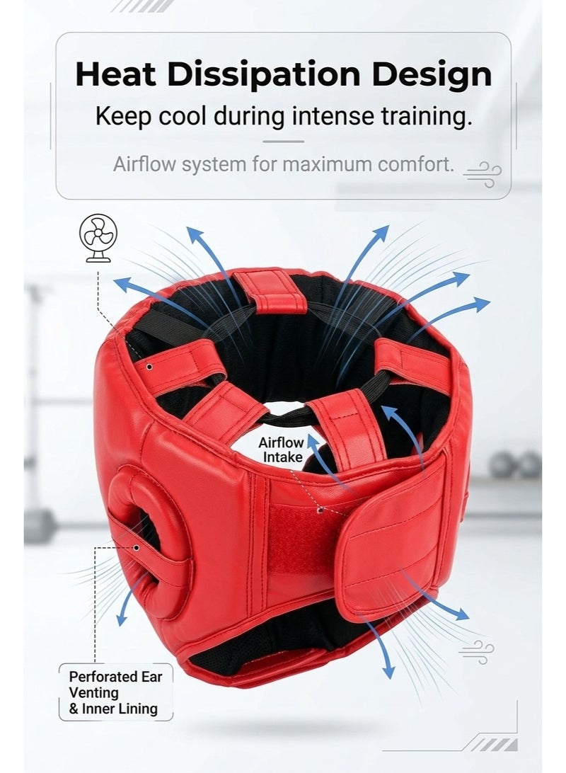 Boxing Headgear for Kids: MMA Kickboxing Headgear with Mesh, Headgear for Sparring Karate Taekwondo Martial Arts - Image 4