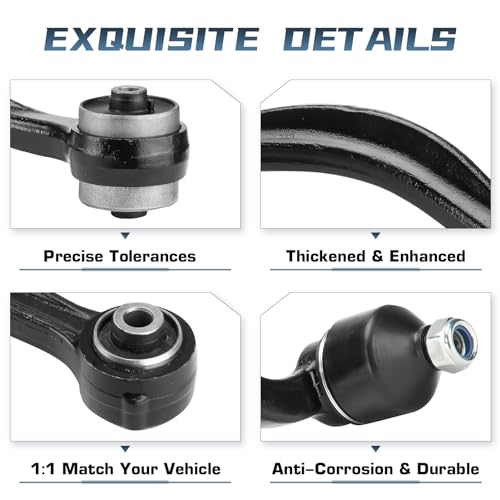 Autsurles Front Upper Control Arms with Ball Joint for 2007-2012 Ford Fusion Lincoln MKZ, for Mercury Milan 07-11 + Front Rearward&Forward Lower Control Arm Suspension Kit K620492 K620493 K620149 K620636 - Image 4