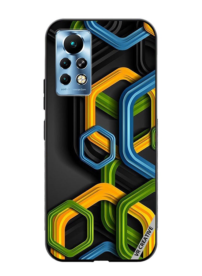 VR CREATIVE Protective Case Cover For Infinix Note 11 Pro Abstract Design Multicolour - Image 1