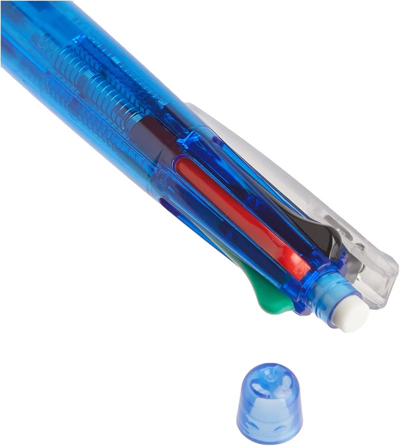 Zebra Technologies Zebra Clip-On Multifunctional Pen, Clear Blue Barrel (B4SA1-BL) - Image 3