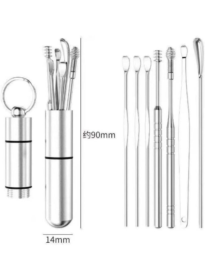 Generic Ear Wax Removal Kit, Ear Cleansing, Cleaning Brush and Storage Box, One-Piece Ear Picker Design for Adults and Kids (White)  - Image 4