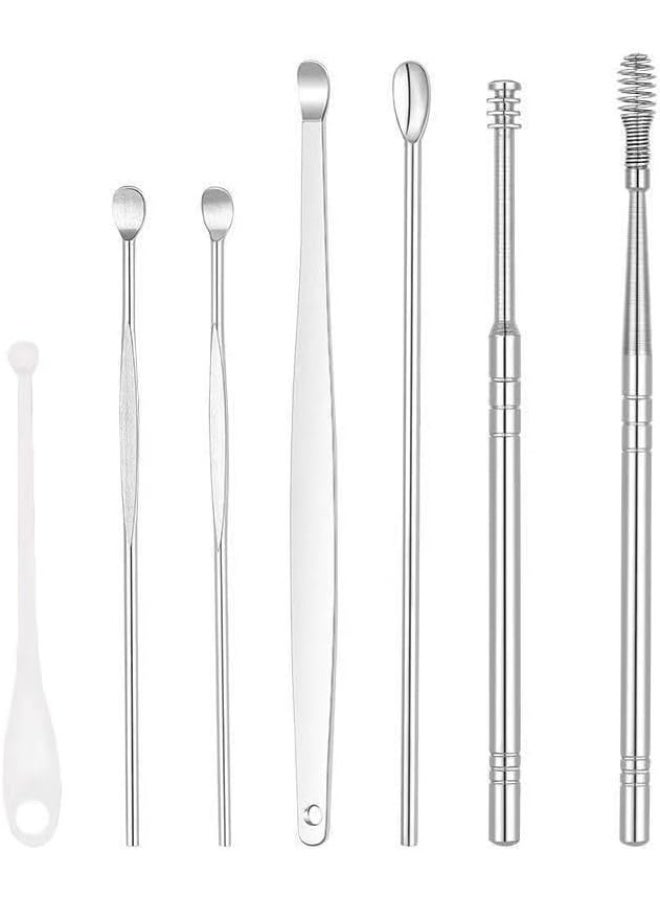 Generic Ear Wax Removal Kit, Ear Cleansing, Cleaning Brush and Storage Box, One-Piece Ear Picker Design for Adults and Kids (White)  - Image 5
