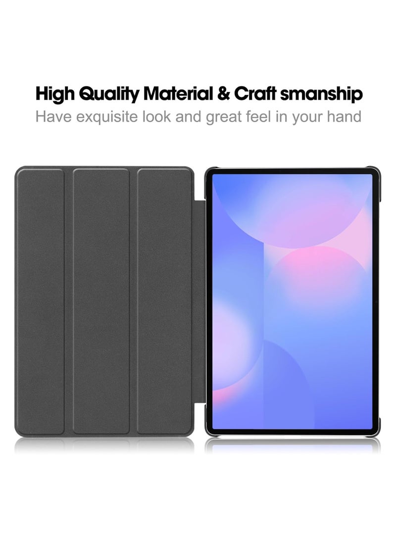 حافظة تابلت لجهاز سامسونج جالاكسي تاب S10 FE بلس 13.1 بوصة خفيفة الوزن مع حامل ثلاثي الذراعين وميزة الاستيقاظ/النوم التلقائي، غلاف مقاوم للصدمات والسقوط - Image 4