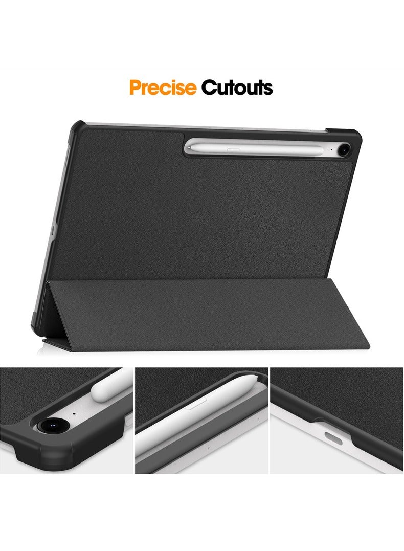 حافظة تابلت لجهاز سامسونج جالاكسي تاب S10 FE بلس 13.1 بوصة خفيفة الوزن مع حامل ثلاثي الذراعين وميزة الاستيقاظ/النوم التلقائي، غلاف مقاوم للصدمات والسقوط - Image 5