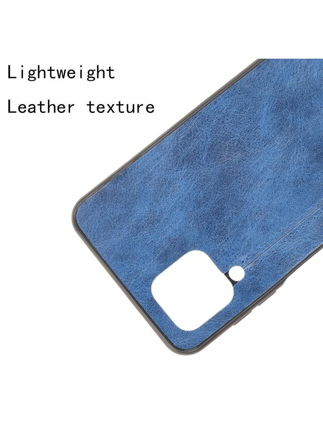 S-TOP Case For Samsung Galaxy M32 4G Shockproof Sewing Cow Pattern Skin PC + PU + TPU Case - Image 4