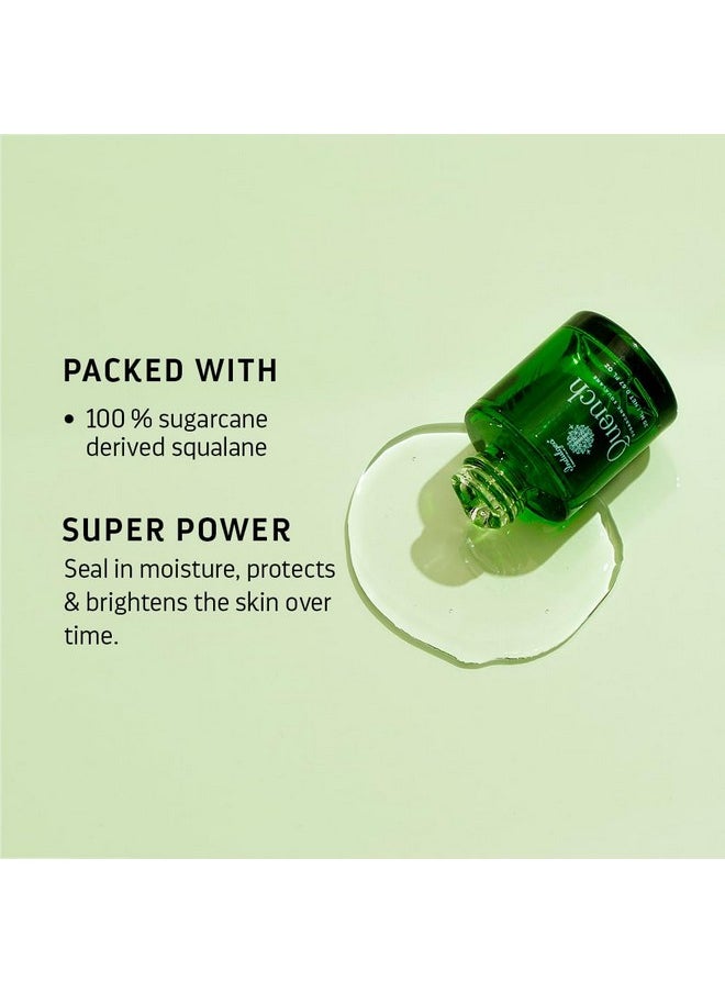 Indulgeo ESSENTIALS Quench | 100% Organic Sugarcane Squalane Oil | Glow Light Moisturizer, Non-Sticky| Finelines And Wrinkles - 20 Ml  - Image 3