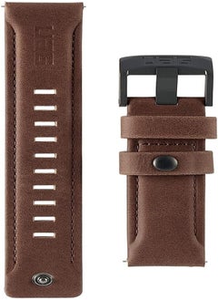 Generic Urban Armor Gear UAG Elite Leather Band for Fossil Watches 22mm - Leather Series - Brown 