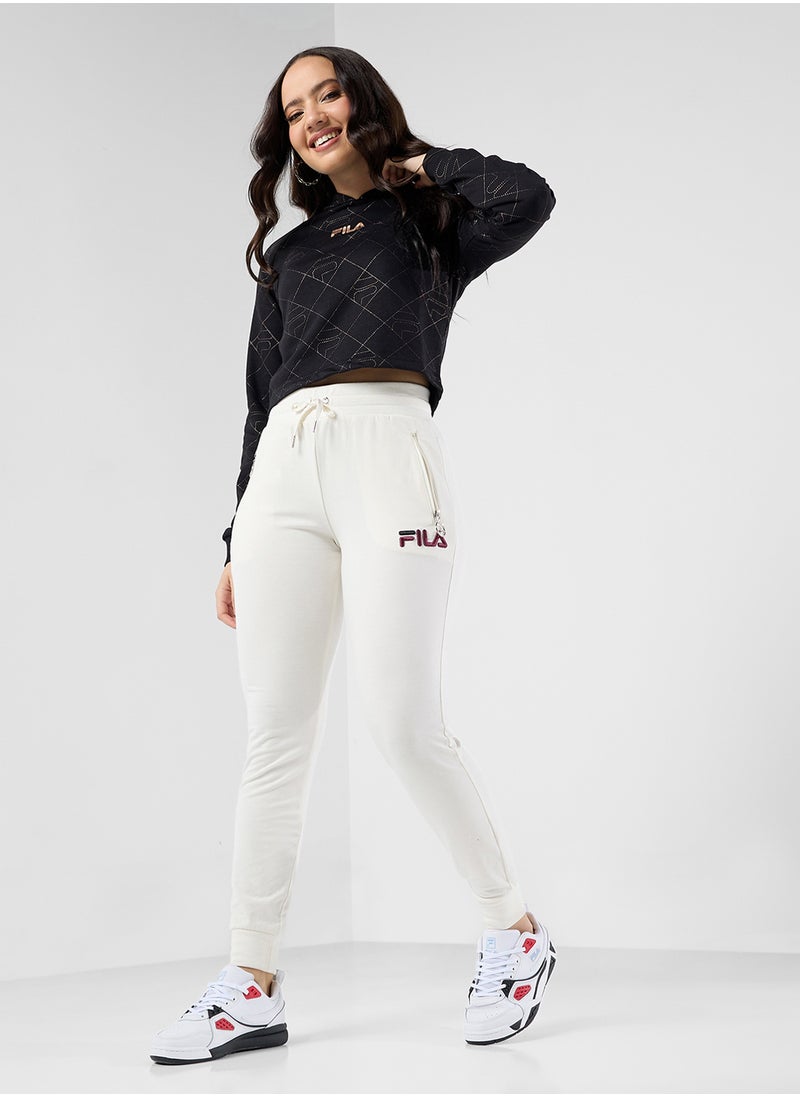 FILA - Essential All Over Print Cropped Hoodie - Image 1