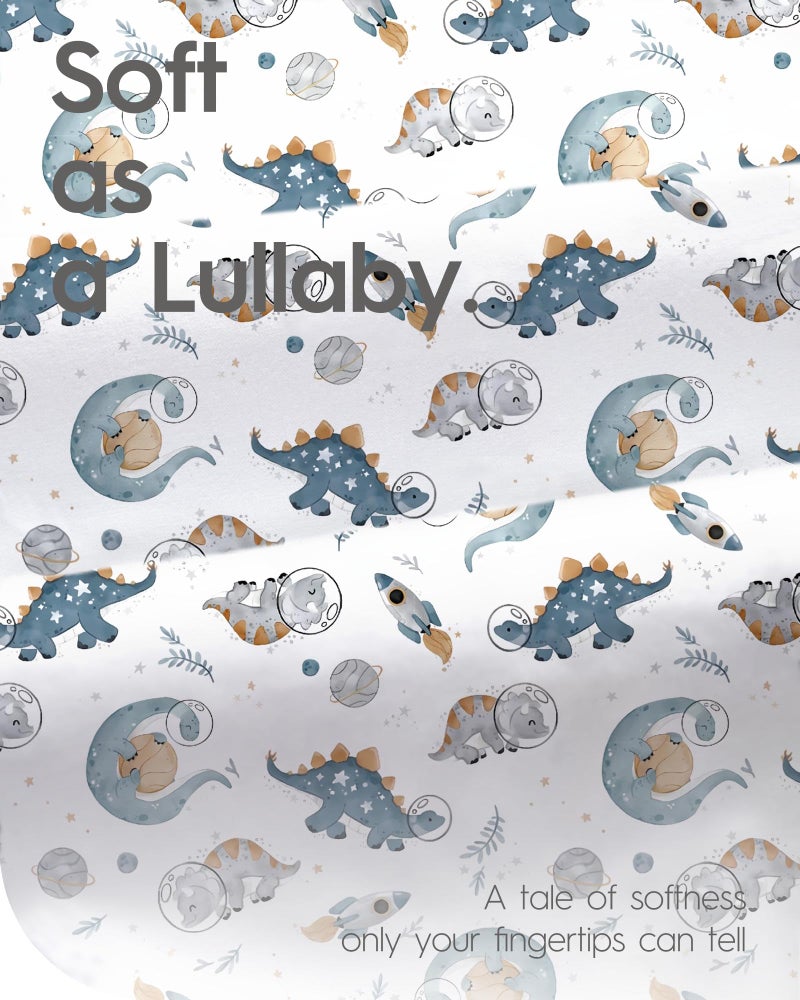 TotBasic Baby Crib Sheets Boy Girl for Standard Crib Mattress - Ultra Soft Jersey Knit Neutral Crib Mattress Sheet, Safe and Snug, Durable, Stylish Crib Sheet Fitted, 28''x52''x9'' Extra Deep Pocket - Image 5