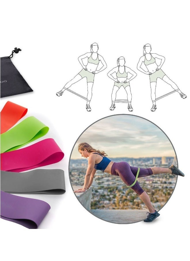 Multi-functional exercise bench set with universal ropes and 5-level  resistance band loops