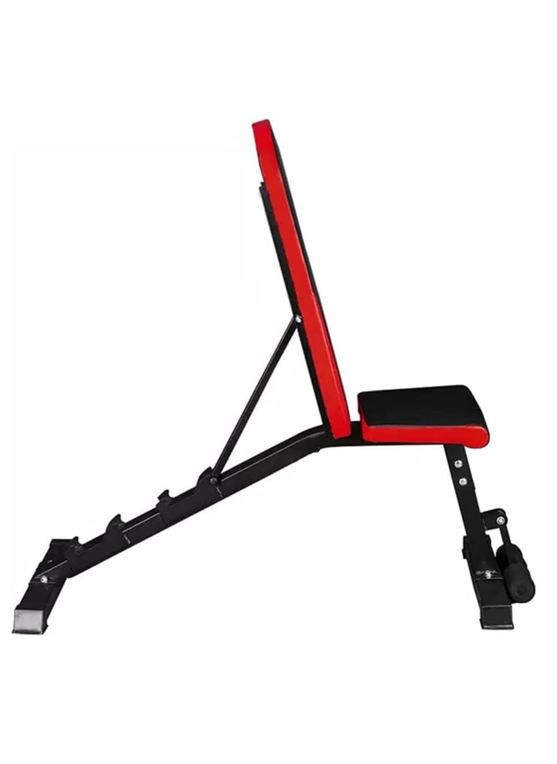 Multi-functional exercise bench set with universal ropes and 5-level  resistance band loops