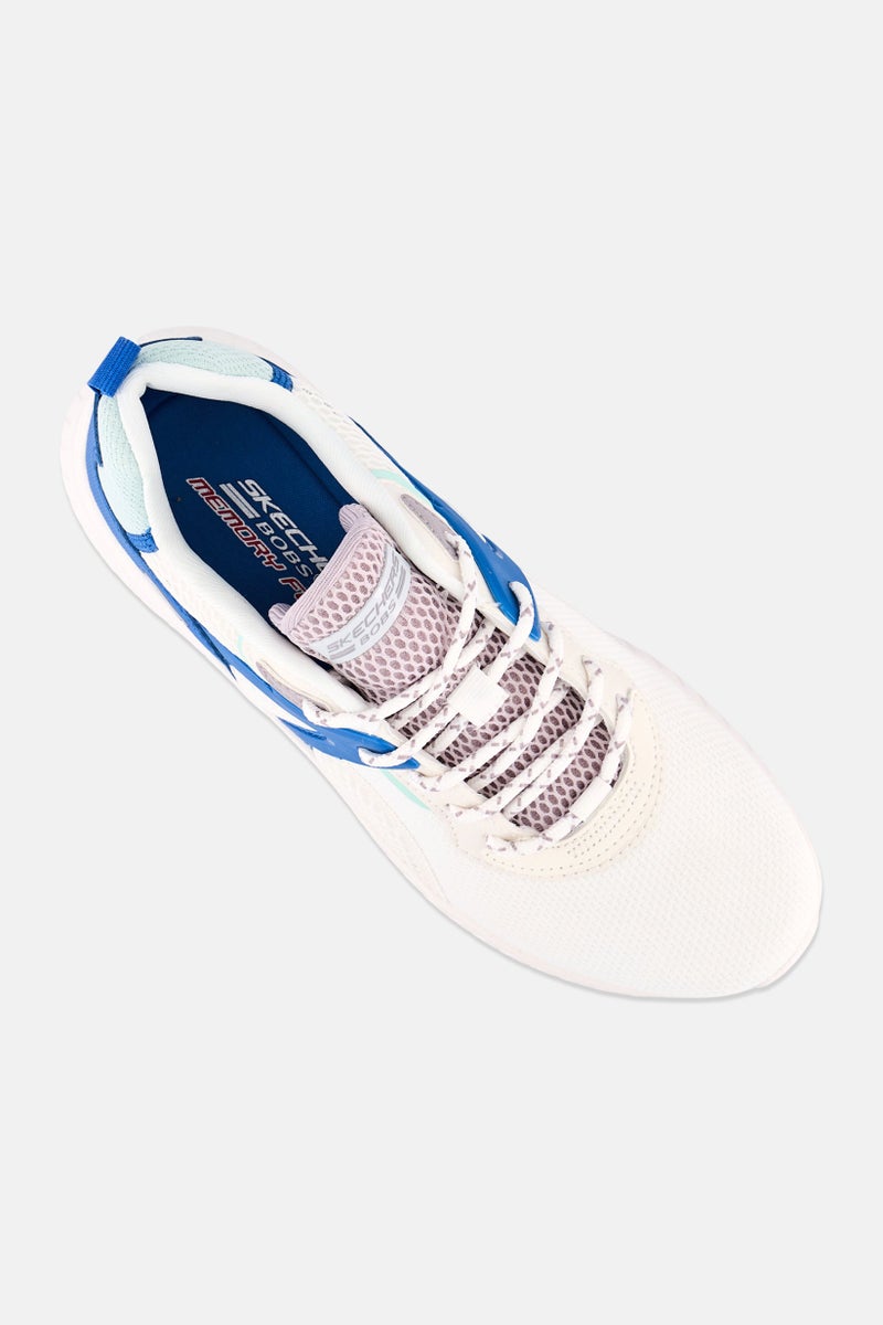 SKECHERS أحذية خارجية للنساء بتصميم رائع مع أربطة، بيضاء - Image 3