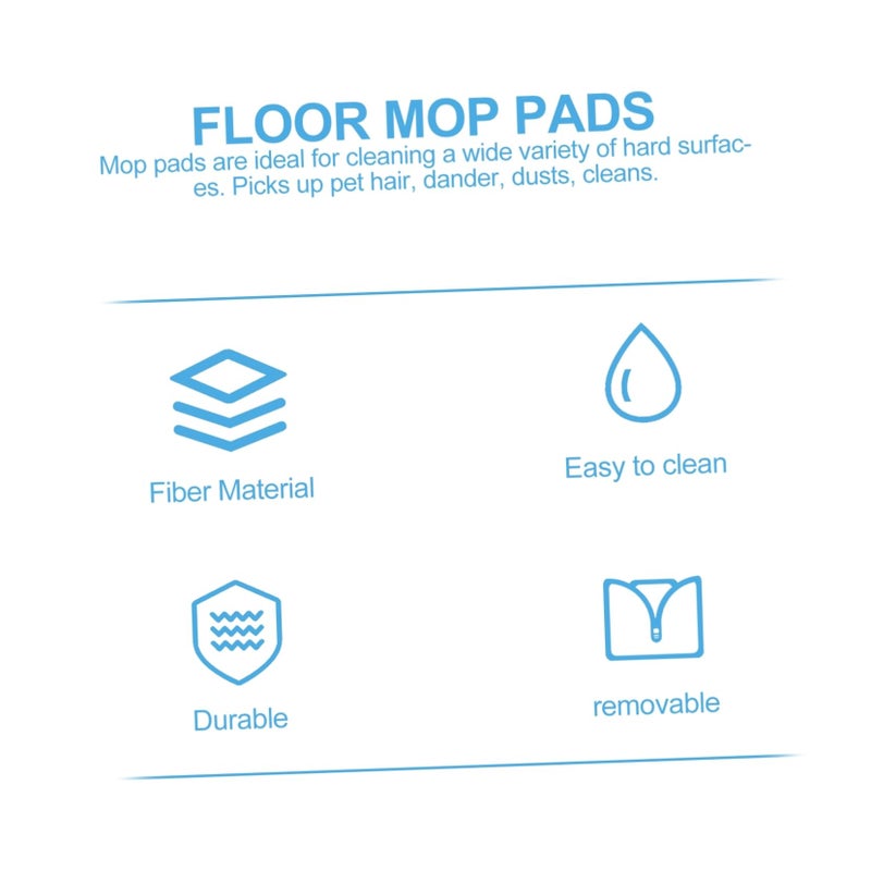 Microfiber Mop Pad Replacement Washable High Absorption For Hardwood Tile Laminate Floors - Image 5
