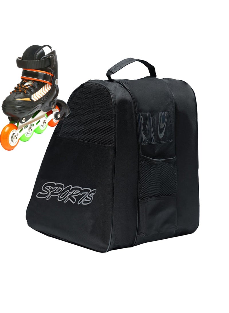 Excefore Roller Skate Bag, Oxford Cloth Skates Shoulder Bag, Inline Skate Tote for Skating Storage, Roller Skates Shoe Pouch Organizer, Ice Skate Bag for Child, Teenager, Kids, Adult  - Image 1