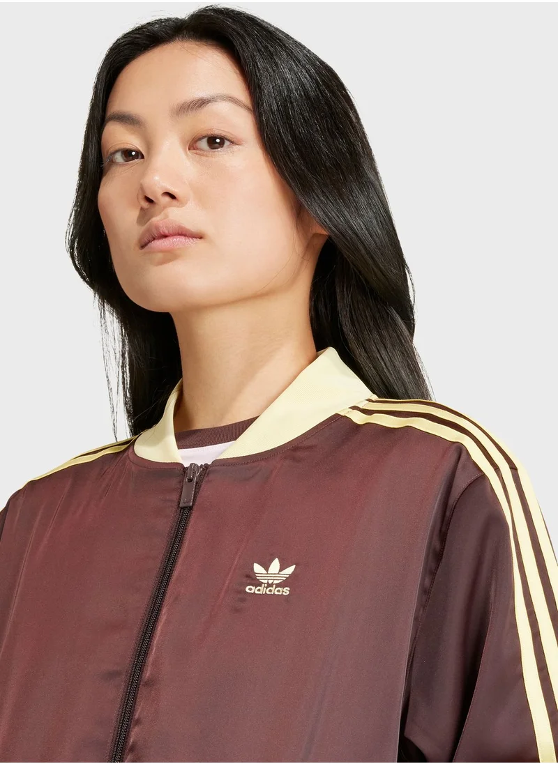 adidas Originals 3 Stripes Satin Jacket