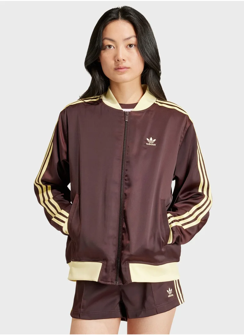adidas Originals 3 Stripes Satin Jacket