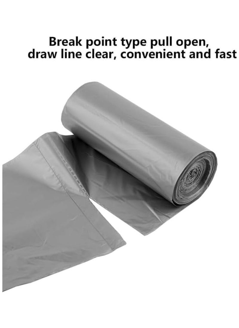 Yuwell Garbage Bags 5 Roll 100 Pcs Trash Bags Plastic Disposable Bags Garbage Bags With Handles For Office, Kitchen, Bedroom Waste Portable Bags, Wastebasket Bags 45X50CM  - Image 3